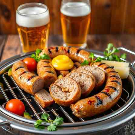 Czech Republic Food Recipes - Grill Grilované Klobásy